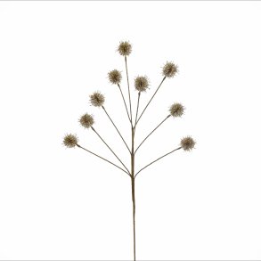 Dekorationsblomster gren med 9 champagne farvet blomster